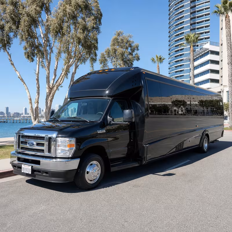 18 Passenger Party Bus Exterior