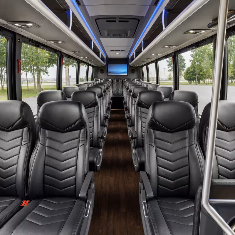 15-35 Passenger Minibus Interior
