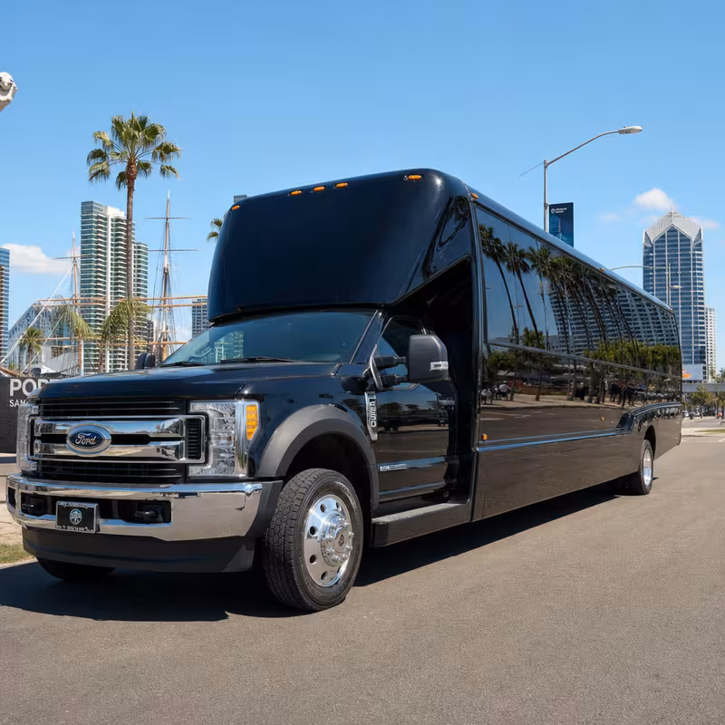 30 Passenger Party Bus Exterior