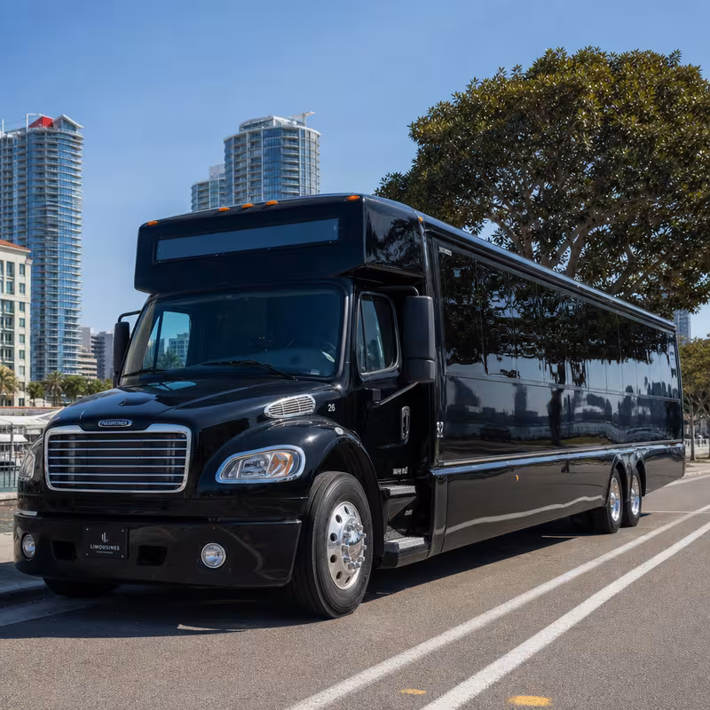 40 Passenger Party Bus Exterior
