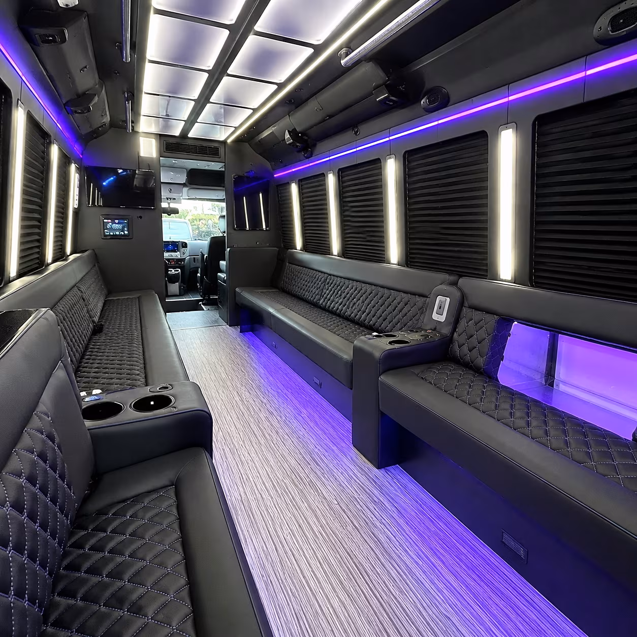 Memphis Concert & Music Festival Transportation party bus interior