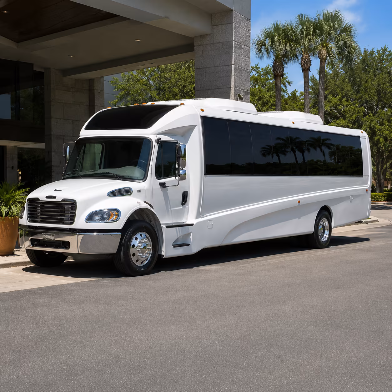Memphis Corporate Transportation party bus exterior