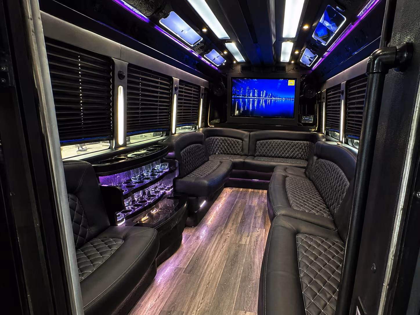 Memphis Private Event Transportation party bus exterior