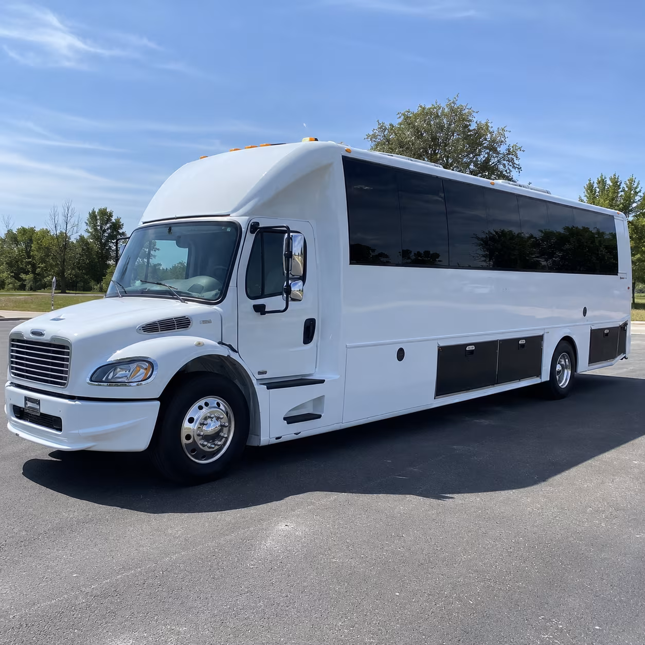 Memphis Sporting Event Transportation party bus exterior
