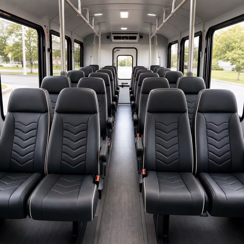15-35 Passenger Minibus Inside
