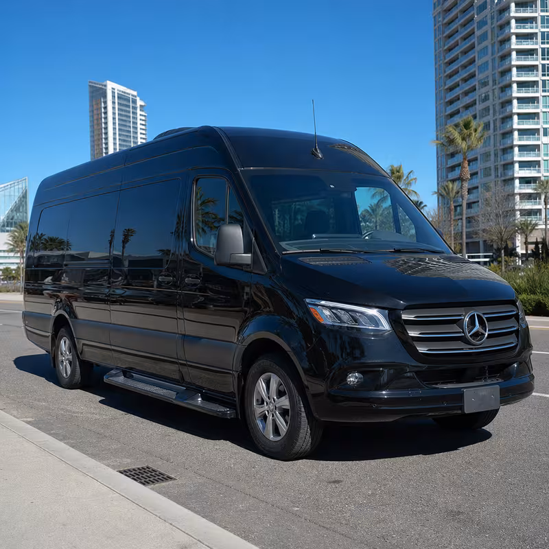 Sprinter Van Rental with Driver Exterior